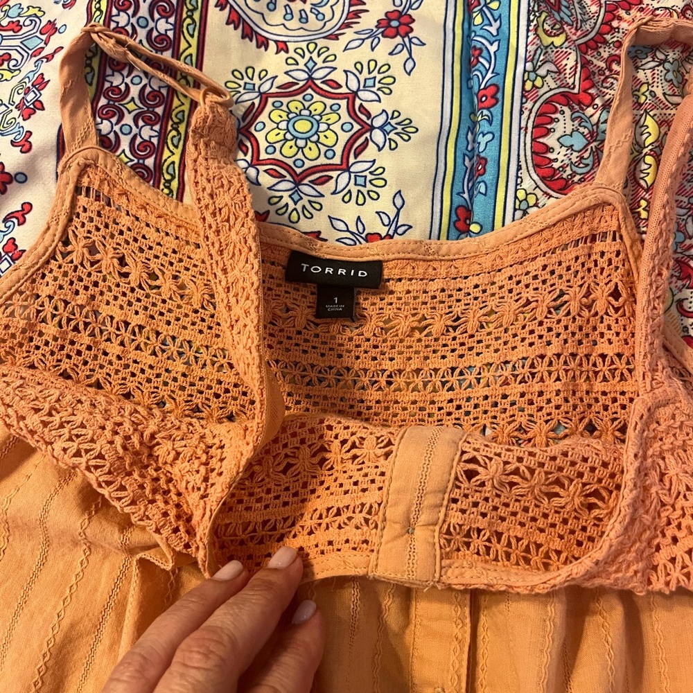 Torrid Button Down Tank Top